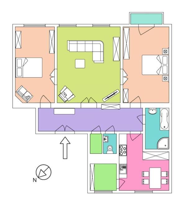 Large And Modern Apartment In The Heart Of פראג מראה חיצוני תמונה